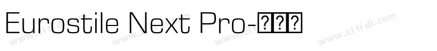 Eurostile Next Pro字体转换